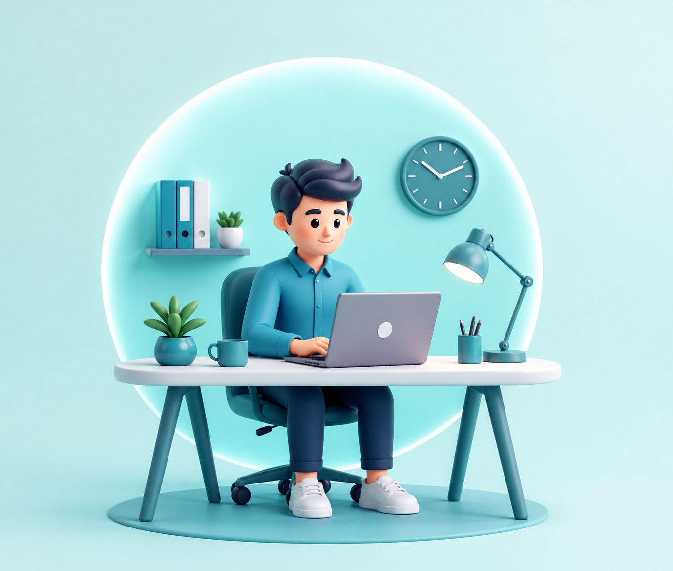 Employee working